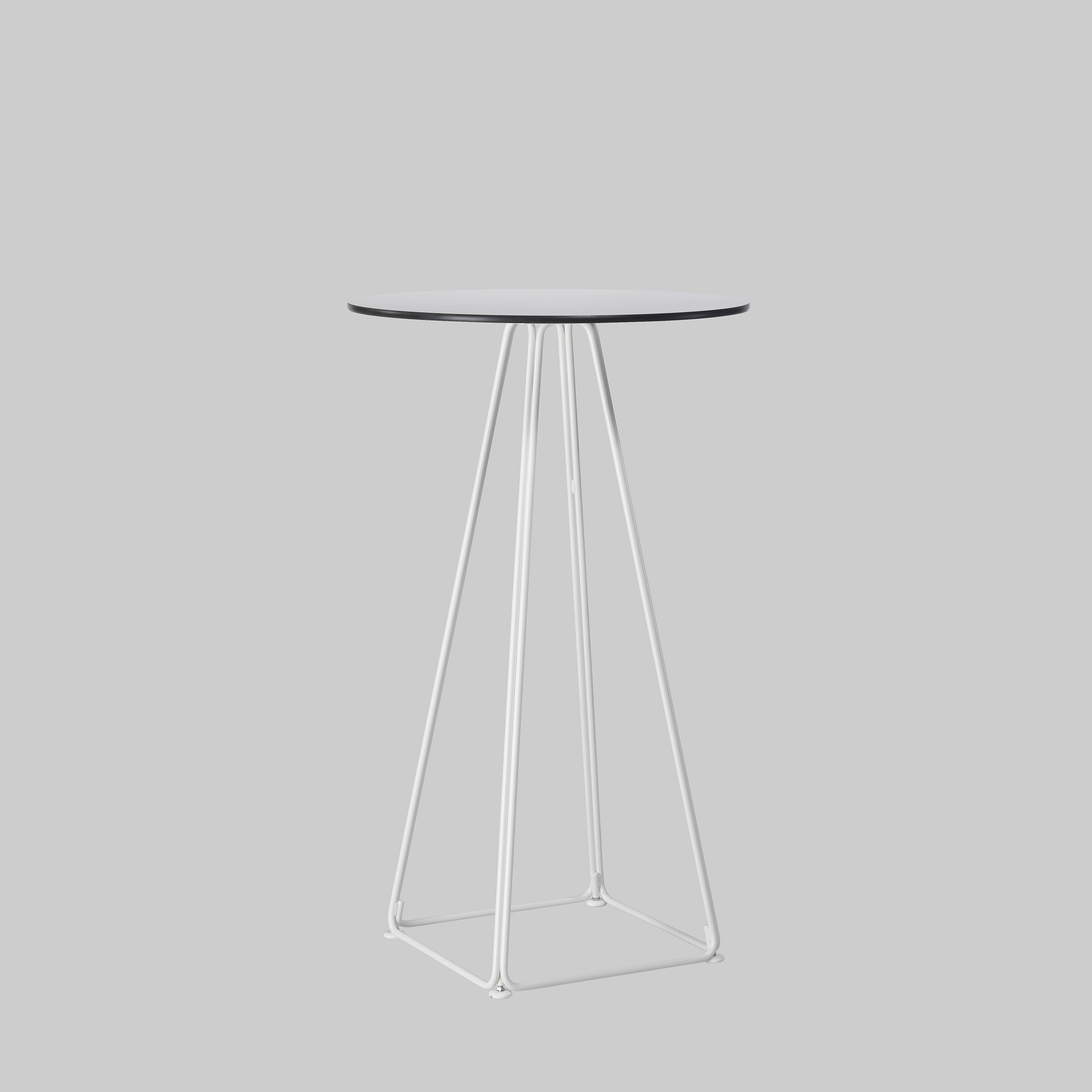 Poseur table LUNAR Ø64 White / White - Adexpo